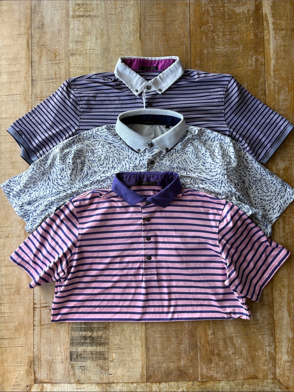Greyson Men’s Short-Sleeve Polo Golf Shirt size Large
